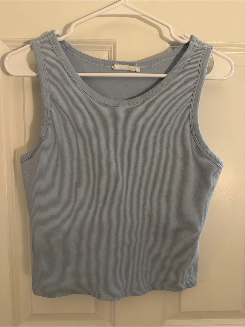 Primark Light Blue Ribbed Tank Top